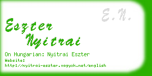 eszter nyitrai business card